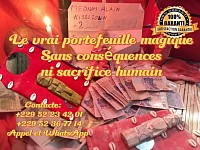 LE VRAI PORTEFEUILLE MAGIQUE, BEDOU MAGIQUE ABIDJAN, PORTE-MONNAIE MAGIQUE